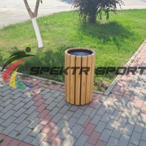 Купить Урна цилиндрическая в деревянной обрешетке лиственница в Дубне 